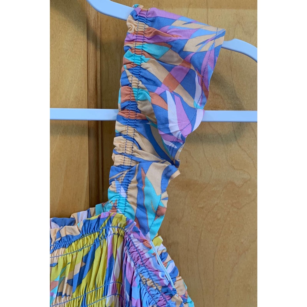 NWT, Wonder Nation Girl's Sz XXL (18) Smocked Midi Multi-color Dress - Picture 5 of 9